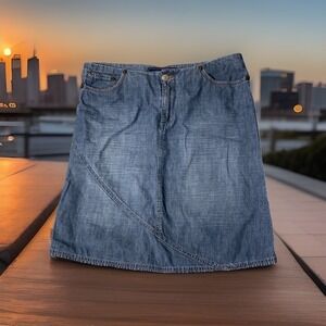 Weathervane Denim Skirt Women's Size 7 Medium Wash summer